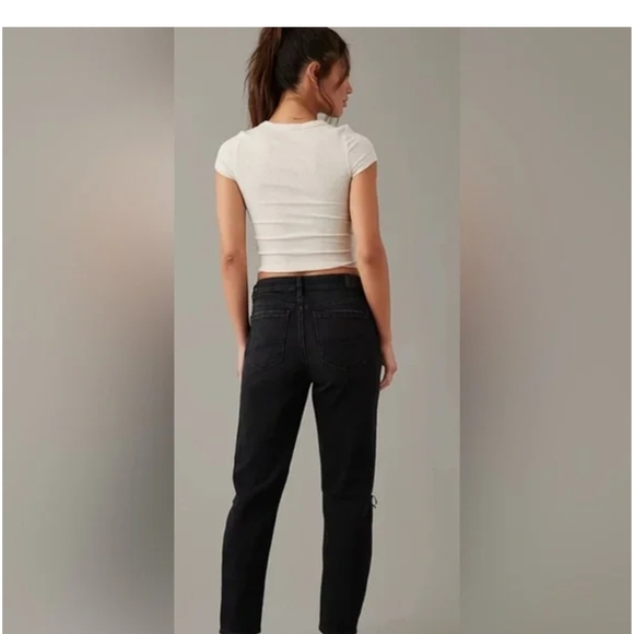 American Eagle Outfitters Black Straight Leg Jeans - Picture 4 of 11
